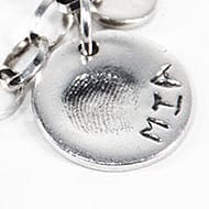 fingerprint jewellery standard thickness pendant
