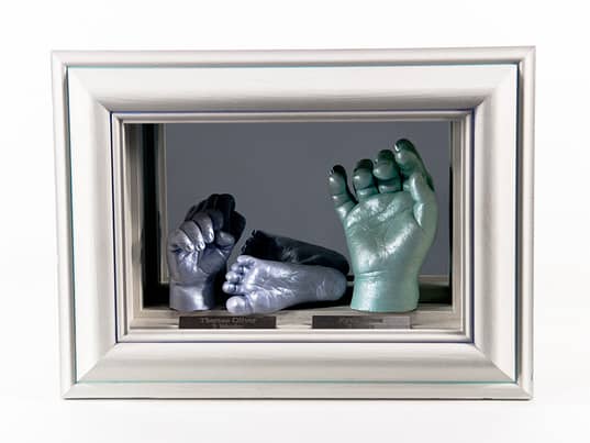 3D Triple Baby Casts in Mirror Display Box