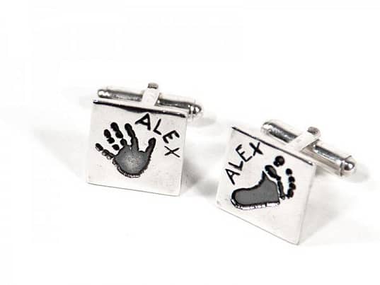 Square Fingerprint or Imprint Cufflinks