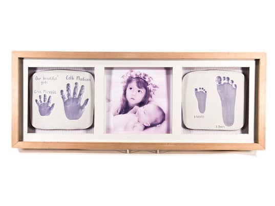 Two Double Ceramic Baby Imprints with Photo