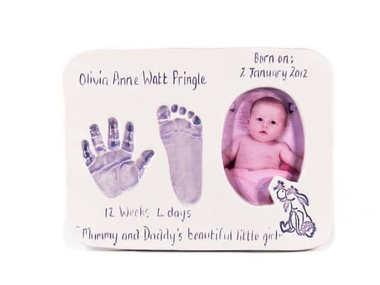 Double Ceramic Baby Photo Imprint