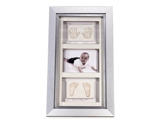 Two Double 2D Stonecast Baby Impressions with Photo